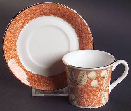 Frances Flat Demitasse Cup & Saucer Set