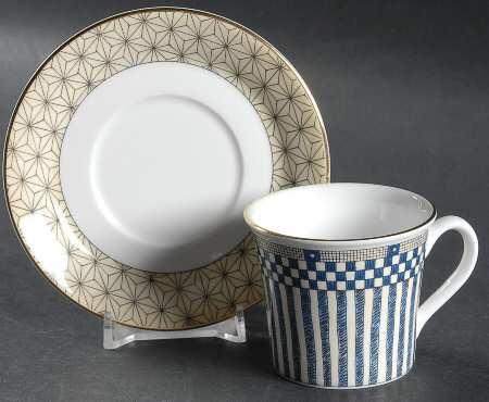 Samurai Flat Demitasse Cup & Saucer Set