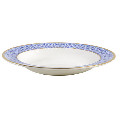 Fitzpatrick Blue Large Rim Soup Bowl