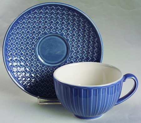 Weekday Weekend Blue Footed Cup & Saucer Set