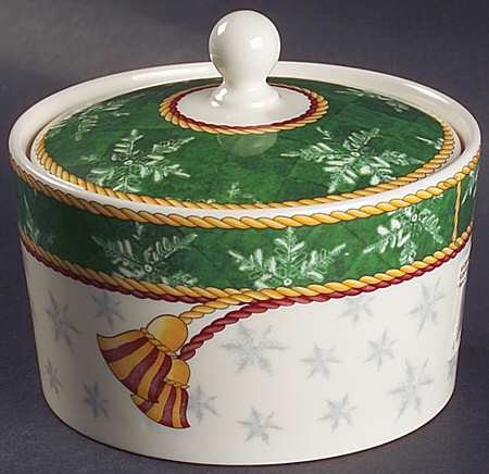 Winter Festival Sugar Bowl & Lid