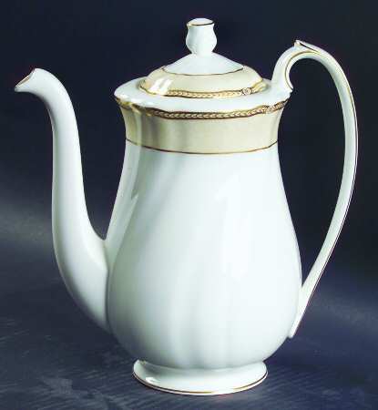 Crown Ivory Coffee Pot & Lid