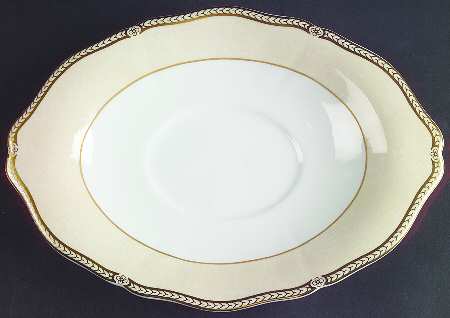 Crown Ivory Underplate for Gravy Boat
