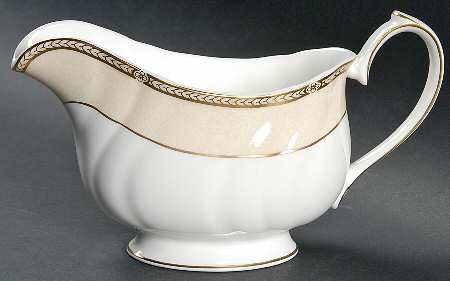 Crown Ivory Gravy Boat