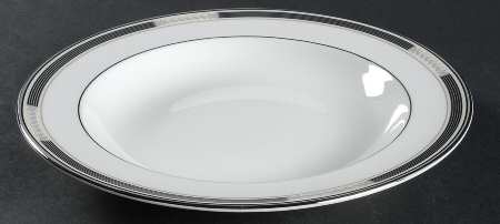 Carleton Platinum Large Rim Soup Bowl