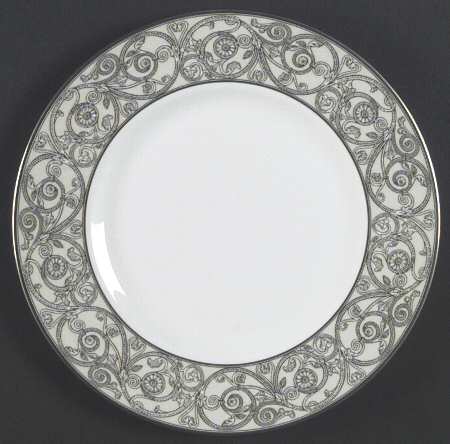 Carina Platinum Accent Salad Plate