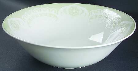 Queen Anne's Lace Mint 10" Round Vegetable Bowl
