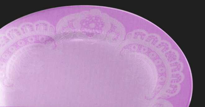 Queen Anne's Lace Pink Dinner Plate