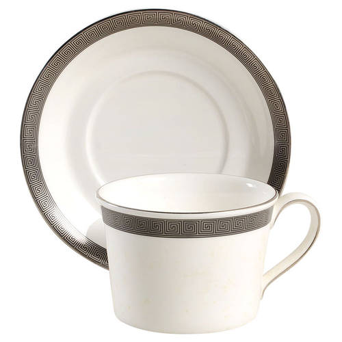 Metropolis Flat Cup & Saucer Set