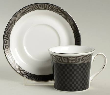 Metropolis Flat Demitasse Cup & Saucer Set