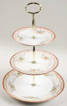WEX5 13 7/8"-14 1/4" 3-Tiered Serving Tray(DP,SP,BB) HC