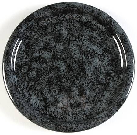 Tortoise Shell Black Salad Plate