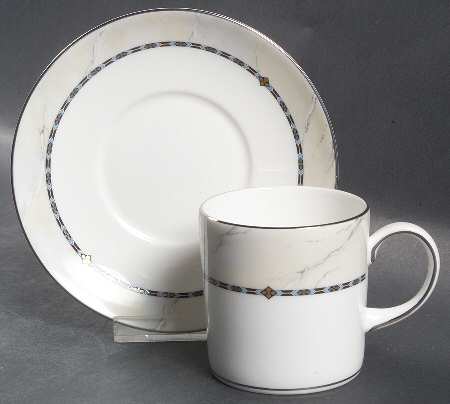 Guinevere Can Shape Demitasse Cup and Saucer Set