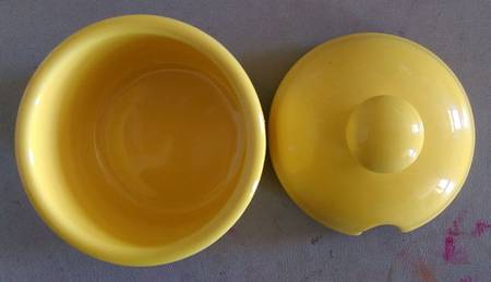 Solid Colours Desert Yellow Sugar Bowl & Lid