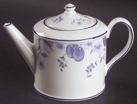 Blue Plum Individual Teapot & Lid