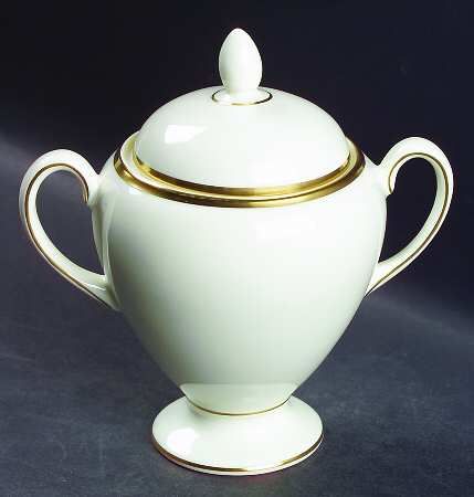Majesty Gold Globe Shape Sugar Bowl & Lid