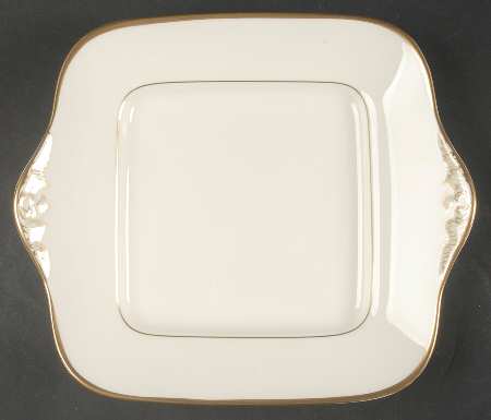 Majesty Gold Square Handled Cake Plate
