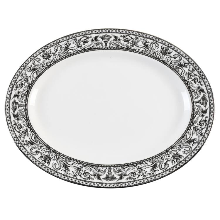 Contrasts Florentine 15" Oval Serving Platter by Wedgwood