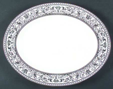 Contrasts Florentine 14" Oval Serving Platter