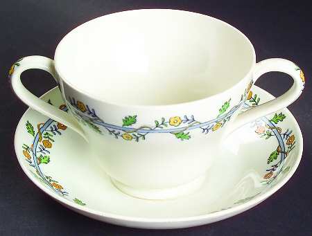 A6144 Footed Bouillon Cup & Saucer