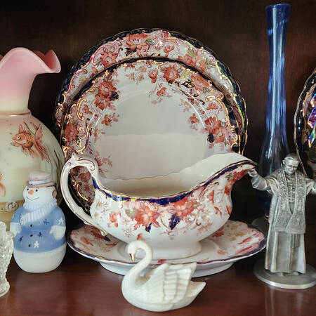Burlington Multicolor Gravy Boat & Underplate