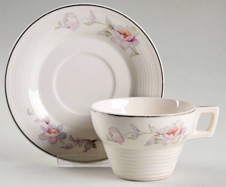 Sylvia Footed Cup & Saucer Set