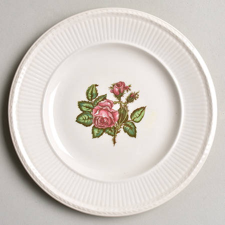 Moss Rose (Newer, Black Backstamp) Bread & Butter Plate