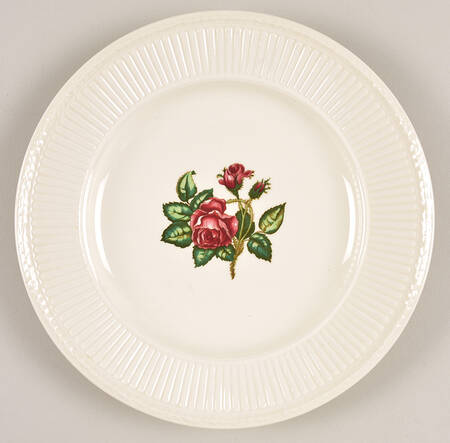 Moss Rose (Newer, Black Backstamp) Salad Plate