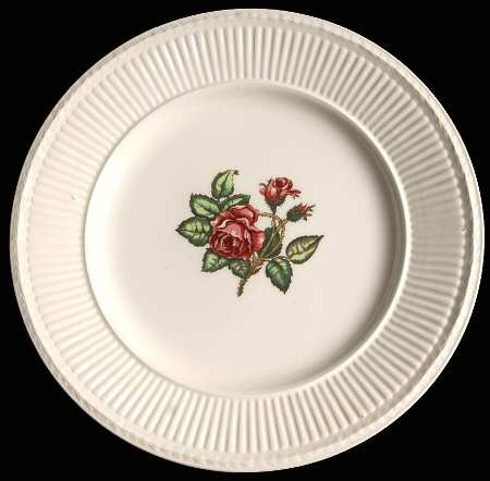 Moss Rose (Newer, Black Backstamp) Luncheon Plate