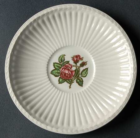 Moss Rose (Newer, Black Backstamp) Saucer