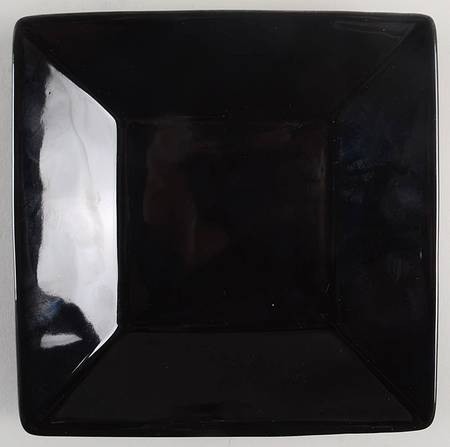 Asia Black (Shadow) Square Salad Plate