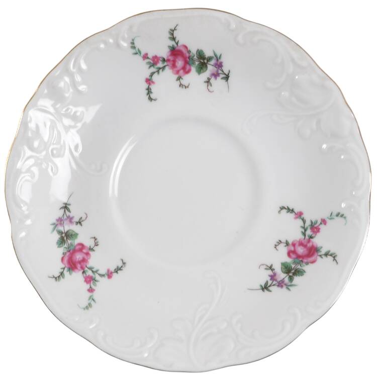 Rose Garden Saucer for Footed Cup