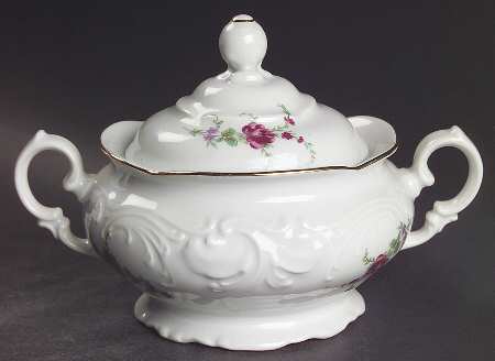 Rose Garden Sugar Bowl & Lid by Wawel