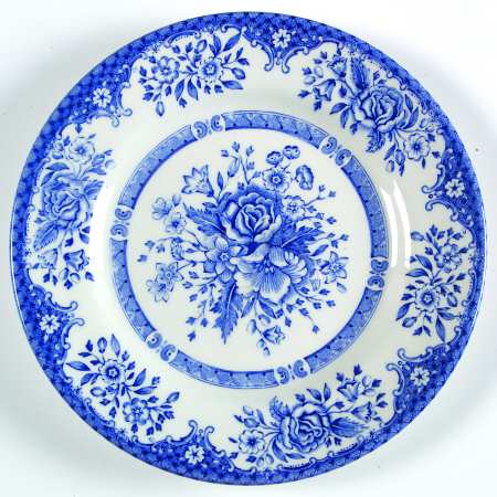 Kew Blue Bread & Butter Plate by Wood & Sons