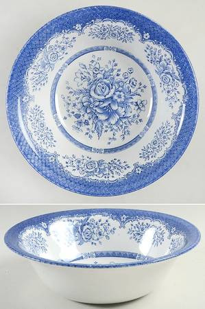 Kew Blue 9" Round Vegetable Bowl