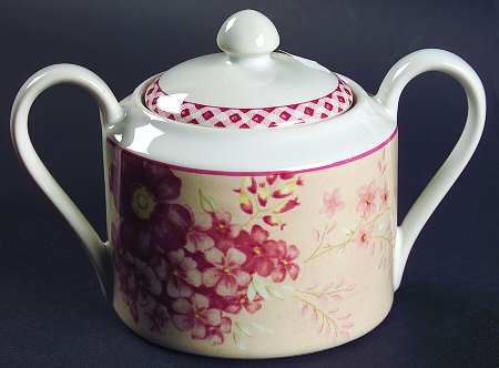 Norfolk Rose Sugar Bowl & Lid