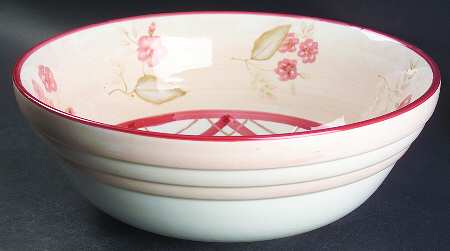 Norfolk Rose 12" Large Salad Serving Bowl