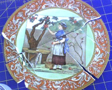 Months of the Year Red Dinner Plate
