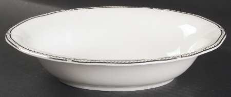 Crown Platinum 9" Oval Vegetable Bowl