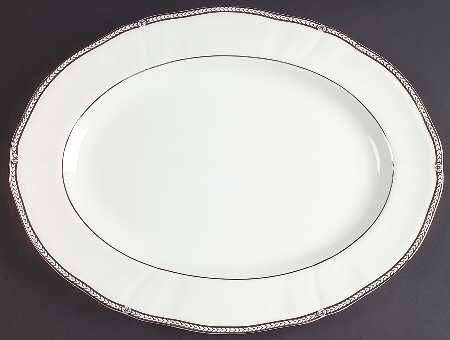 Crown Platinum 15" Oval Serving Platter