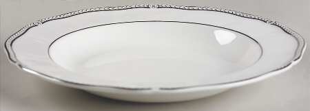 Crown Platinum Large Rim Soup Bowl