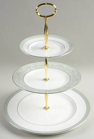 Juliet 13 7/8"-14 1/4" 3-Tiered Serving Tray(DP,SP,BB) HC