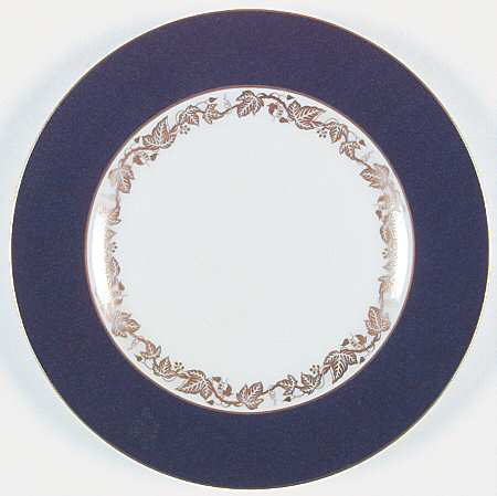 Whitehall 2000 (Powder Dark Blue Rim) Salad Plate