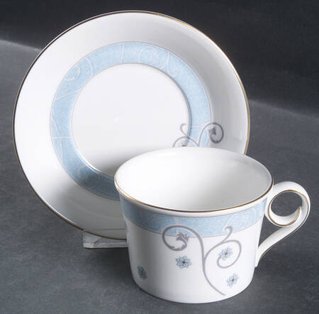 Time For Wedgwood Afternoon Tea Flat Cup & Saucer Set