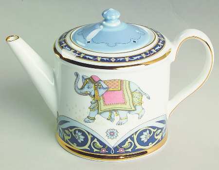 Blue Elephant Individual Teapot & Lid