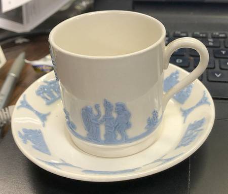 WW158 Flat Demitasse Cup & Saucer Set