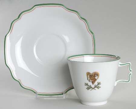 5939 Footed Cup & Saucer Set