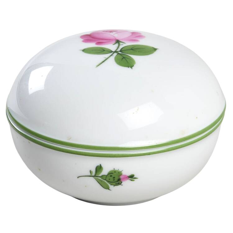 Viennese Rose 3" Round Box & Lid