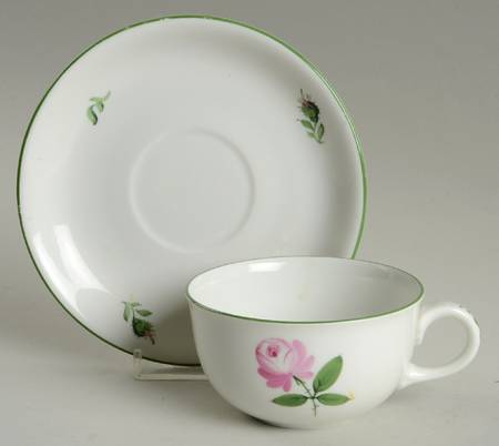Viennese Rose Flat Cup & Saucer Set