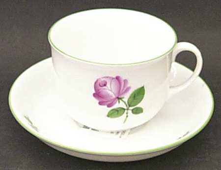 Wiener Blumen Flat Cup & Saucer Set